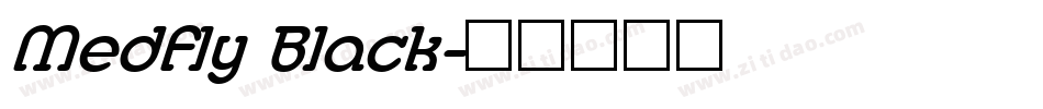 Medfly Black字体转换